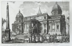 Veduta Della Facciata Di Dietro Della Basilica Di S.maria Maggiore