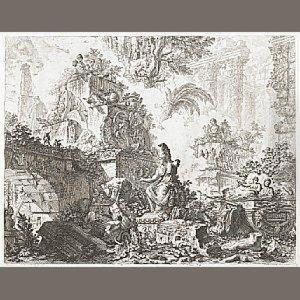 Frontispiece, From Vedute Di Roma by Giovanni Battista Piranesi