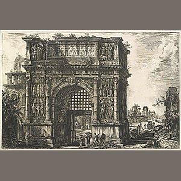 Veduta Dell' Arco Di Benevento Nel Regno Di Napoli..., From Vedute Di Roma - view 1