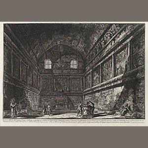 Veduta Interna Dell'antico Tempio Di Bacco..., From Vedute Di Roma by Giovanni Battista Piranesi