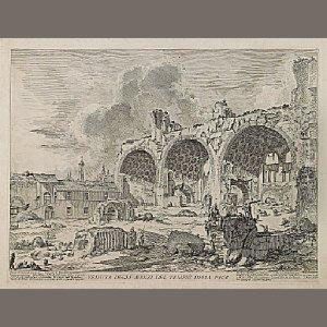Veduta Degli Avanzi Del Tempio Della Pace..., From Vedute Di Roma by Giovanni Battista Piranesi