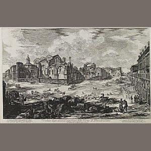 Veduta Degli Avanzi Superiori Delle Terme Di Diocleziano..., From Vedute Di Roma by Giovanni Battista Piranesi