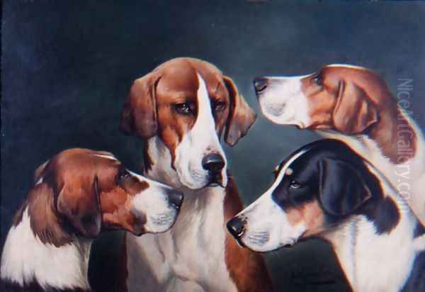 Heads of Hounds, 1914 - view 1