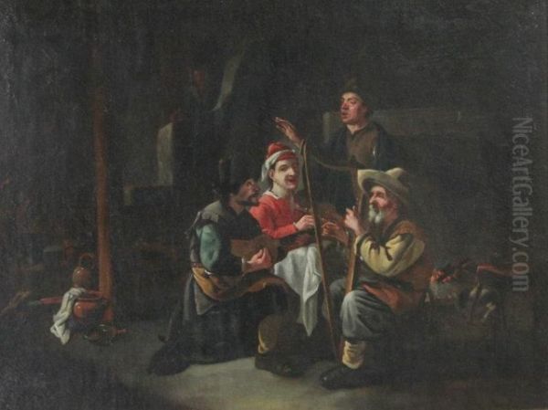 Musicians In A Tavern - view 1