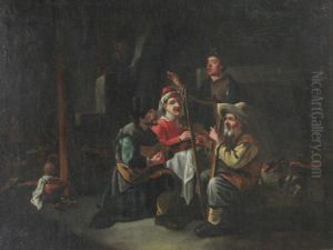 Musicians In A Tavern by Eduard Karl Pistorius
