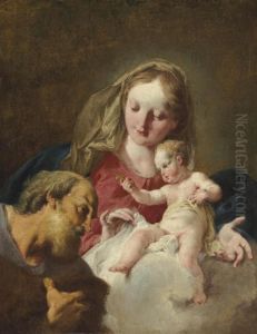 The Holy Family by Giovanni Battista Pittoni the younger