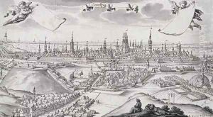 Panorama of Gdansk by Frederich Wener