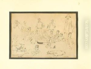 Dia De Paella En La Huerta De Valencia by Cecilio Pla