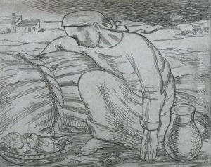 Frau Mit Korb, 1933; Die
Emigrantin, 1937; Negerkind, 1937; Fran Mit Fracht Und Weizen, 1940:
Five Works by Viktor Planckh