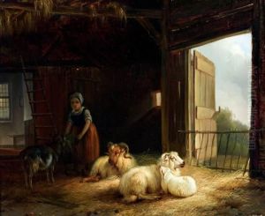 In De Schapenstal by Pieter Plas