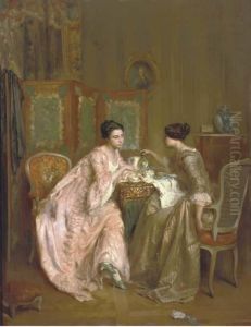 A Cup Of Tea by Antoine Emile Plassan