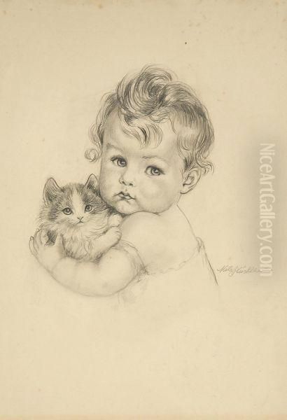 Kind Mit Katze - view 1
