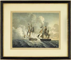 Duel Between The Uss President And Hms Endymion by Nicholas Pocock