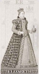 Queen Elizabeth I (1533-1603) from Illustrations of English and Scottish History Volume I by J.L. Williams
