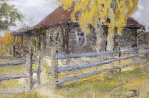 Landscape With Wooden Hut by Vasily Polenov