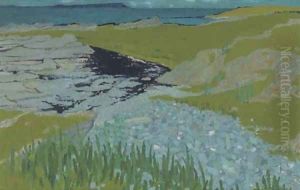 Rocky coastal landscape by Francis S. Walker