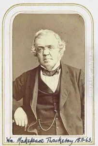 Portrait of William Makepeace Thackeray (1811-63) by J.C. Watkins
