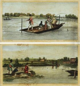 Two Reverse-mounted Fishing-related by James Pollard