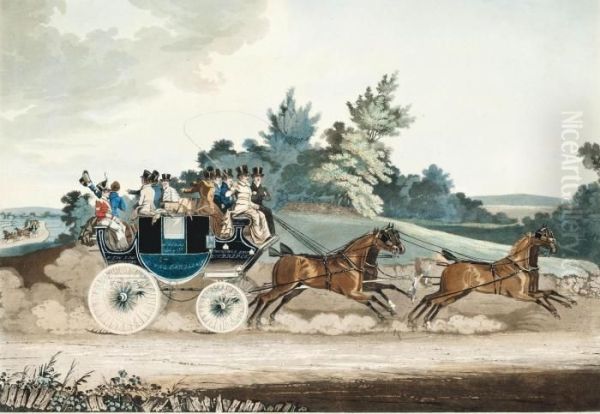 Stage Coach With The News Of Peace - view 1