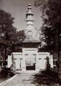 Lama Pagoda, Peking, China by Herbert George Ponting
