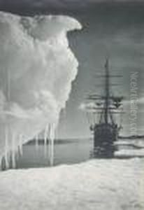 The Terra Nova At The Ice Foot, Cape Evans