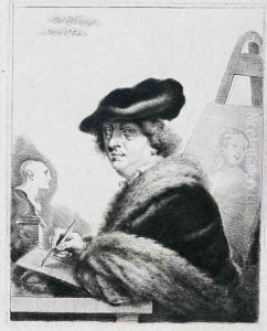 Self Portrait, 1754 by Thomas Worlidge