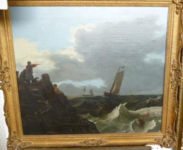 Gorleston Pier With Vessels Coming Into Harbour - view 1