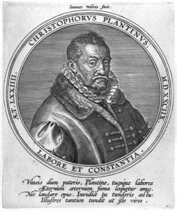 Christophe Plantin (c.1520-89) by Johan Wierix