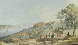 The Golden Horn And The Marmara Sea From The Uskudar Heights by Michel Francois Preaulx