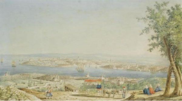 The Besiktas Heights With Selimiye Barracks In The Distance - view 1