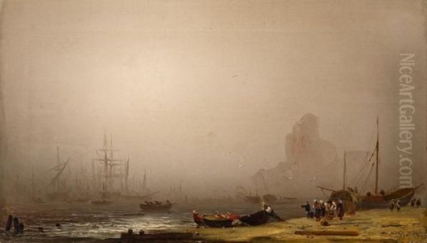 Strandszene Im Nebel - view 1