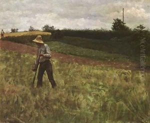 Man with a Scythe by Erik Theodor Werenskiold