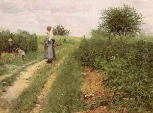 Picking Flowers I by Erik Theodor Werenskiold