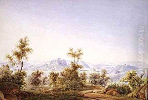 View of Athens with the Parthenon in the Distance