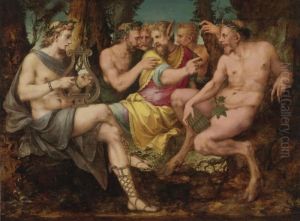 The Judgment Of Midas by Francesco Primaticcio