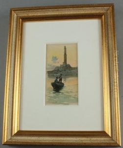 Fischer Vo Einem Leuchtturm by Alberto Prosdocimi