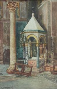 Fonte Battesimale Della Basilica Di San Marco by Alberto Prosdocimi