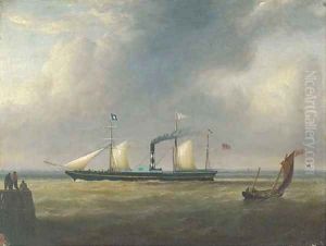 The paddle steamer Wilberforce in the Humber