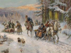 After The Bear Hunt by Gustav Prucha