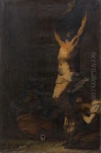 Le Christ Sur La Croix Avec Marie Madeleine Et La Vierge by Pierre-Paul Prud'hon