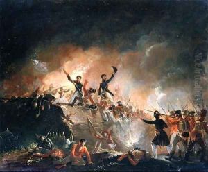Repulsion of the British at Fort Erie, 15th August 1814, 1840 by E. C. Watmough