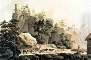 View of the Ribeauville Road and the Grand Ribeauville Castle