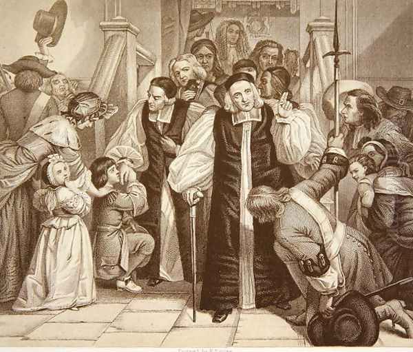 The Release of Seven Bishops after their trial in Westminster Hall, 29th June 1688, engraved by H.Bourne - view 1