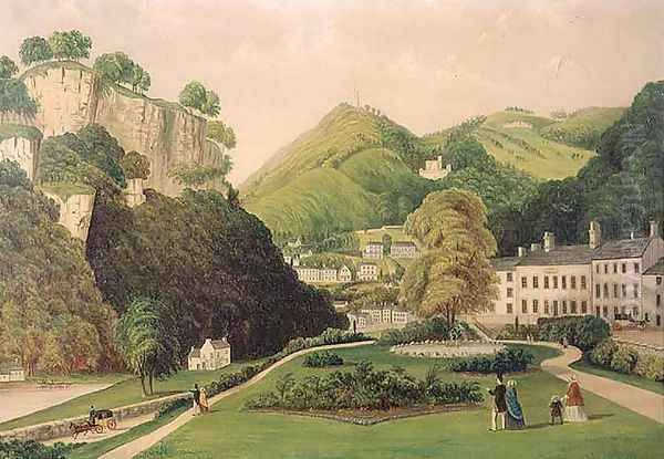 Matlock Bath from the grounds of the Bath Hotel, 1895 - view 1