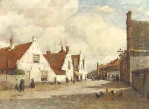Village street in Noordwijk