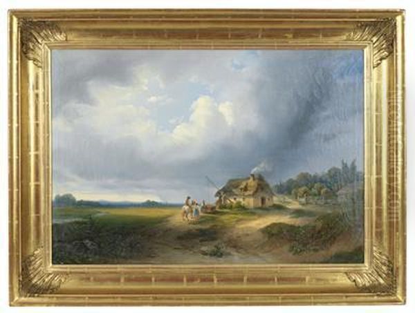 Bauernhof In Ungarischer Landschaft - view 1