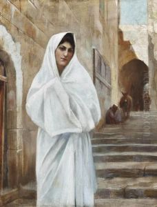 A Maiden Of Jerusalem by Theodore Jacques Ralli