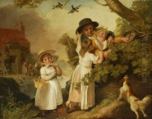 Children Birds-nesting by Johann Heinrich Ramberg