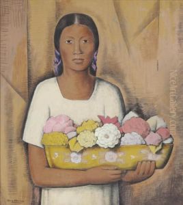 India Con Flores by Alfredo Ramos Martinez