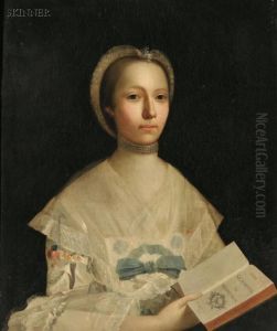 Portrait Of A Lady Holding by Allan Ramsay